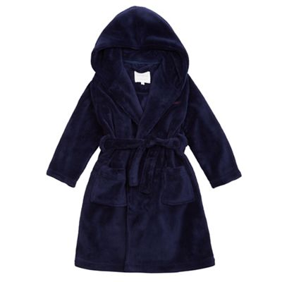 Boys' navy dressing gown